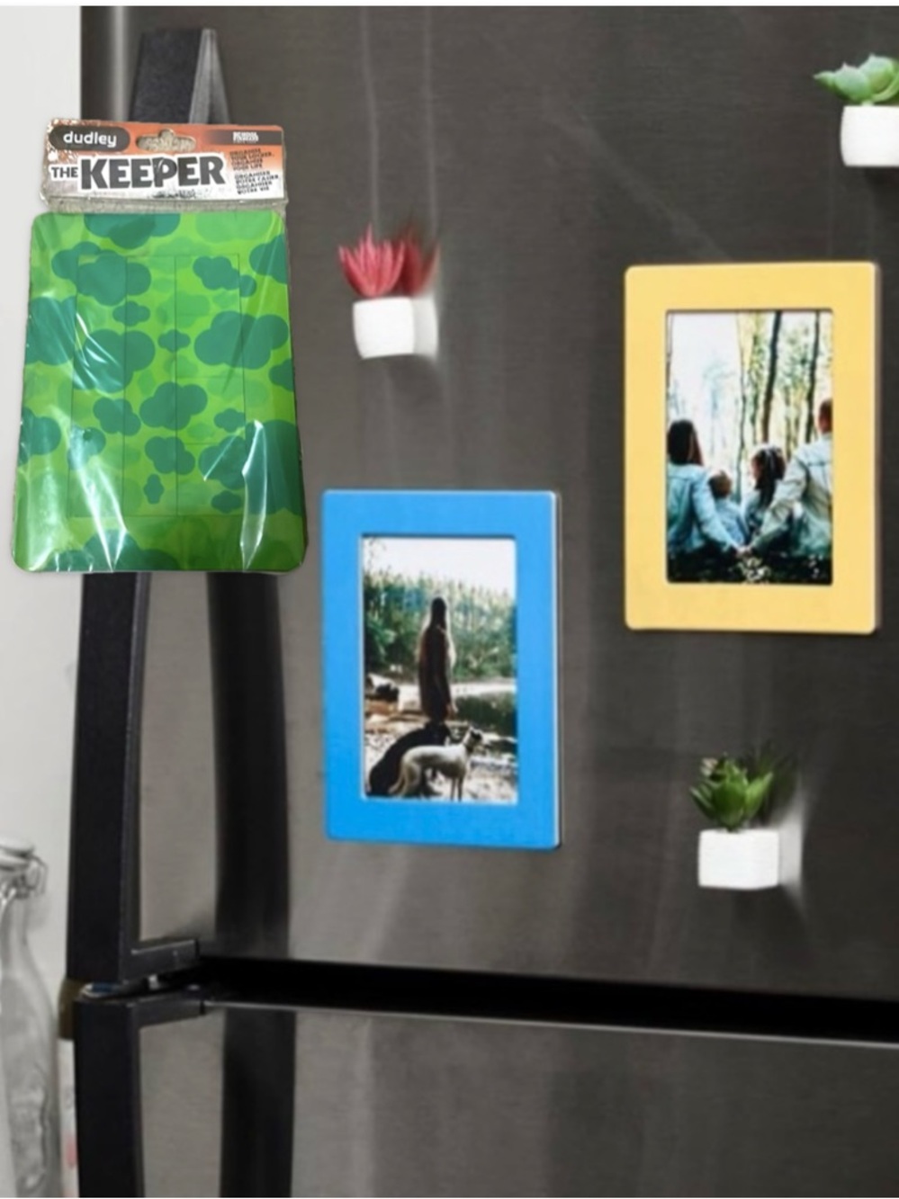 Dudley Locker Organizer Magnetic Fridge Frame Kit 7 Piece Green NWT
